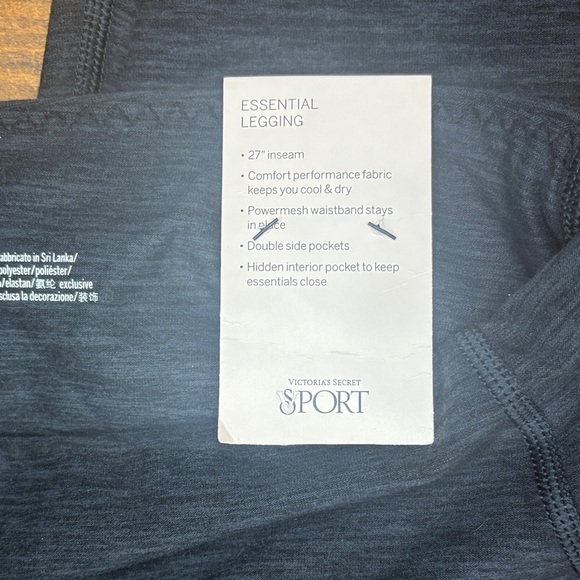 Victoria's Secret Essential High-Rise Pocket Heather Onyx Leggings - Picture 4 of 6